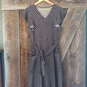 Polka Dot Dress with Pockets